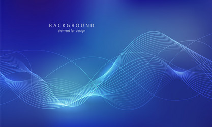 abstract background wave element for design vector image