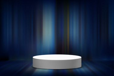 abstract empty studio with podium design product vector image