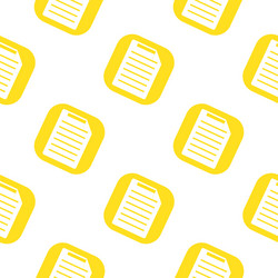 document icon seamless pattern flat design symbol vector image