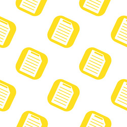 Document icon seamless pattern flat design symbol vector