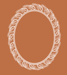 frame of the elements abstract lace vector image