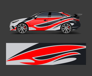 Racing Stripe Wrap Pattern Vector Image