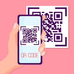 Smartphone QR Code Scan vector image