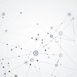 abstract design with compound lines and dots vector image