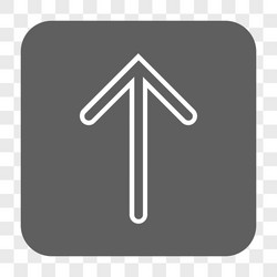 arrow up rounded square button vector image