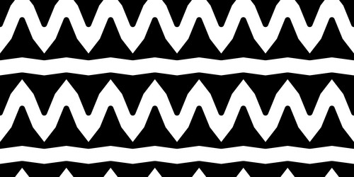 black and white abstract zigzag pattern in ethnic vector image