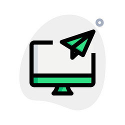 sending or sharing file data via computer vector image