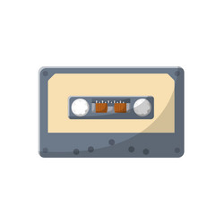 Cassette flat clean icon design element Royalty Free Vector