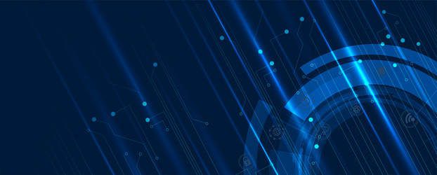 technology data background idea of global vector image