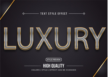 editable text style effect typography template vector image