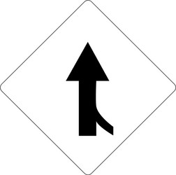 Forward direction straight way road sign vector