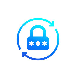 password reset icon for apps vector image