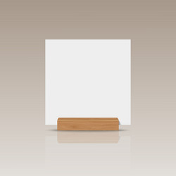 3d realistic white square empty blank paper vector