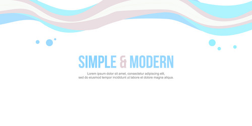 Abstract header website banner modern style vector