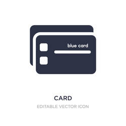 Card icon on white background simple element from vector