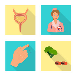 design symptom and disease symbol set vector image