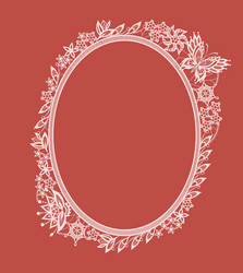 frame of the elements abstract lace vector image