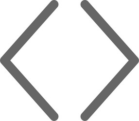 pointer arrow in modern flat style button vector image