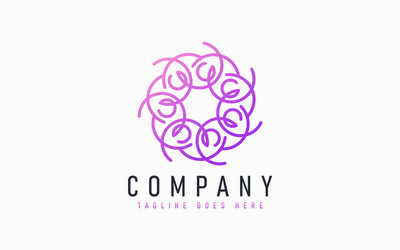 abstract modern logo design based from circular vector image