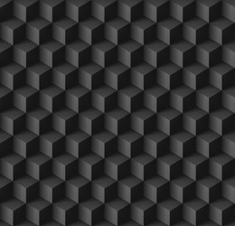Black Cube Pattern Background vector image