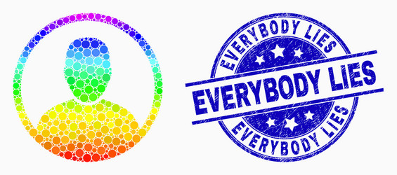 bright pixel rounded user portrait icon vector image