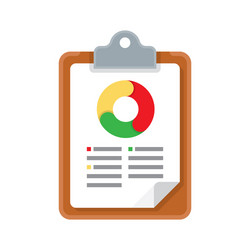 Chart Report Icon - Data Analysis vector image
