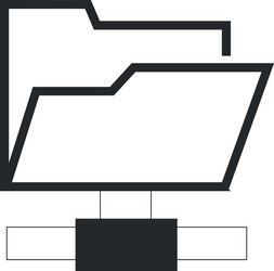 file folder icon vector image