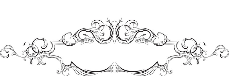 frame with floral elements for registration 4 vector image