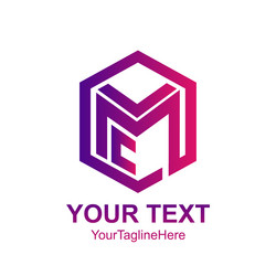 initial letter lmc logo template colorful cube vector image