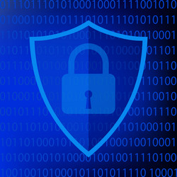 secure internet vector image