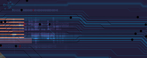technology data background idea of global vector image