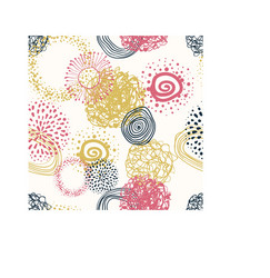 fabric circles abstract seamless pattern vector image