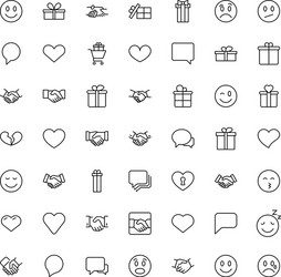 Friendship icon set Royalty Free Vector Image - VectorStock