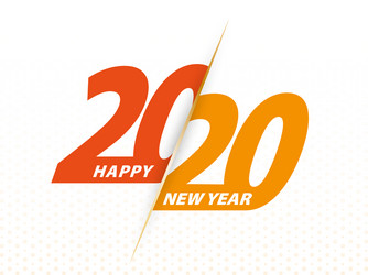 Happy New Year 2020 Celebration Vector Image
