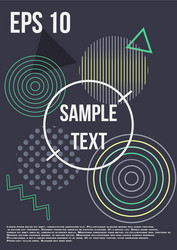minimum geometric coverage vector image