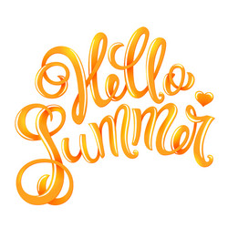 Summer Lettering Poster Vector Image