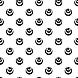 abstract circles of black and white in random vector image