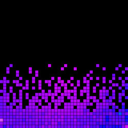 abstract square pixel mosaic background vector image