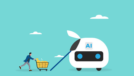 artificial intelligence and the future of work vector image