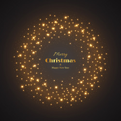 Christmas gold star Royalty Free Vector Image - VectorStock