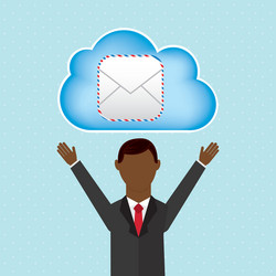 cloud computing design vector image