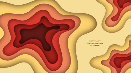 paper cut background abstract color layer smooth vector image