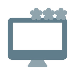 required code for accessing desktop or account vector image