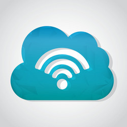 wifi connection vector image