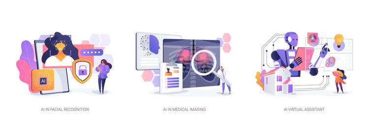 ai in smart technology abstract concept vector image