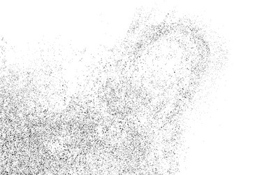 Black grainy texture isolated on white vector