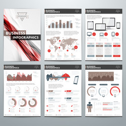 Business Data Visualization Elements vector image