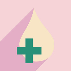 flat with shadow icon and mobile application drop vector image