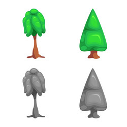 isolated object of tree and nature sign vector image