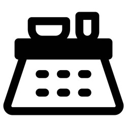 kotatsu table with an underneath built-in heater vector image